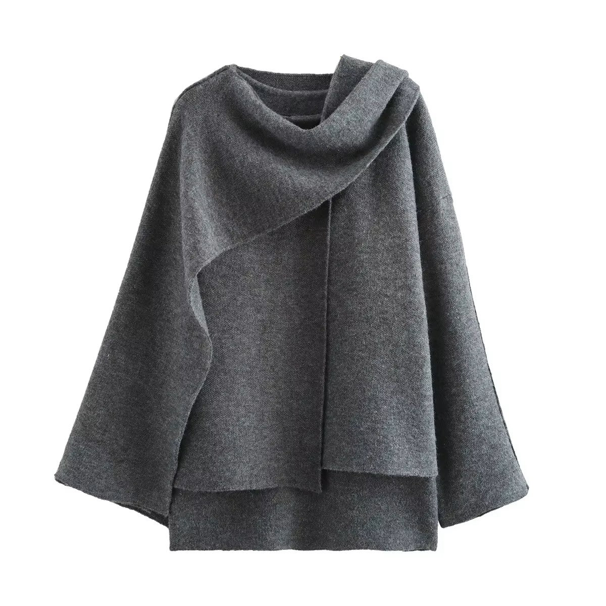 Veste Chic avec Écharpe Cape - NEVADA